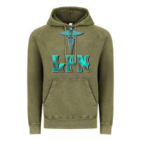 Vintage Olive licensed practical nurse medical symbol Vintage Hoodie - BarkalooDesign