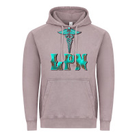 Vintage Zinc licensed practical nurse medical symbol Vintage Hoodie - BarkalooDesign