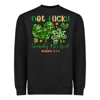 Black not lucky simply blessed Heavyweight Sweatshirt - MaliasSmallBusiness