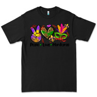 Black peace love  mardi gras Premium Tee - AdoDesignShop