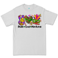 Dove Grey peace love  mardi gras Premium Tee - AdoDesignShop