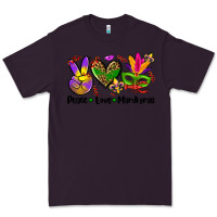 Plum peace love  mardi gras Premium Tee - AdoDesignShop