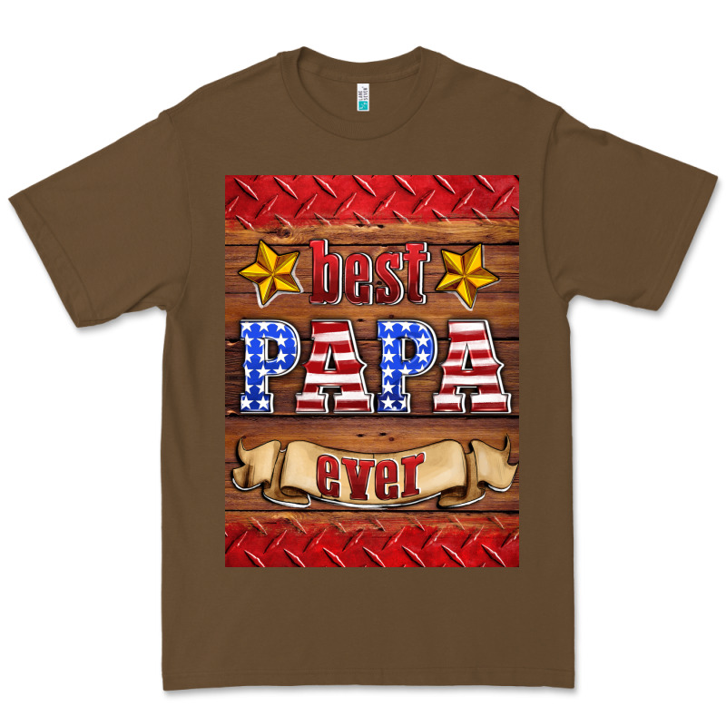 Best Papa Ever Air Freshener Premium Tee by HRA Design Shop | Teevron