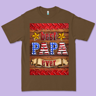 Best Papa Ever Air Freshener Premium Tee Designed By Hra Design Shop