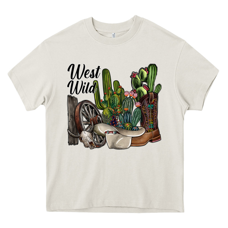 West Wild Heavy Core Tee by SublimationCraftShop | Teevron