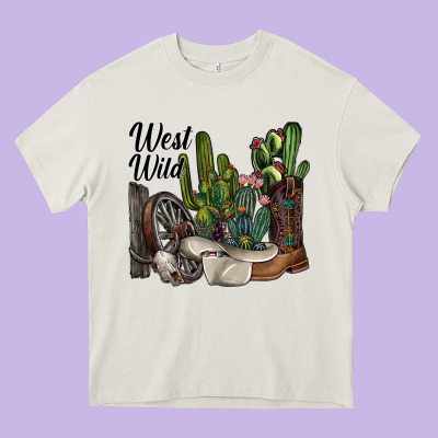 West Wild Heavy Core Tee Designed By Sublimationcraftshop