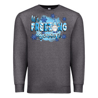Charcoal Heather it's freezing season Premium Sweatshirt - texasbilliewilder