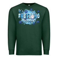 Sports Green it's freezing season Premium Sweatshirt - texasbilliewilder