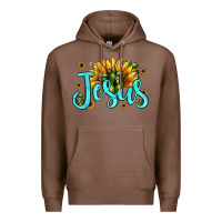 Chestnut jesus sunflower Premium Hoodie - JahusDesignShop