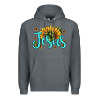 Rock jesus sunflower Premium Hoodie - JahusDesignShop