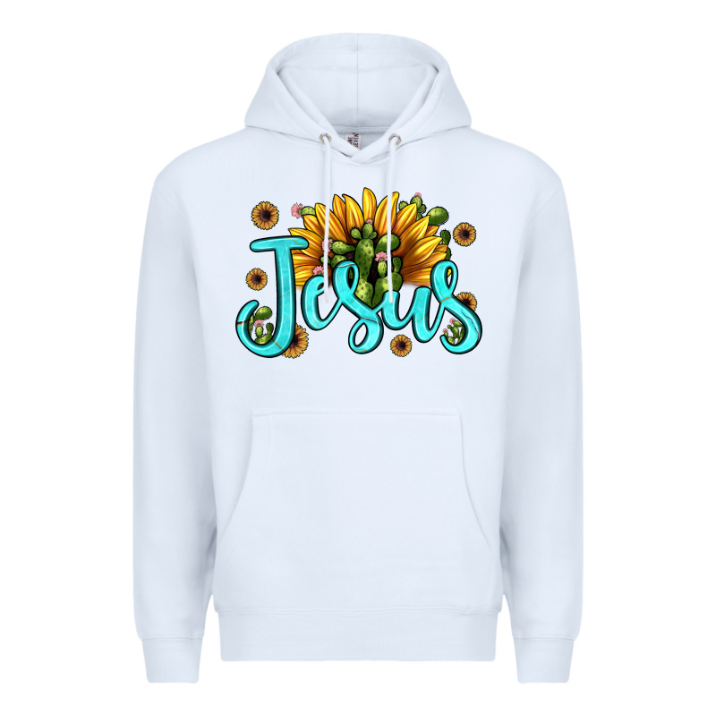 Jesus Sunflower Premium Hoodie by JahusDesignShop | Teevron