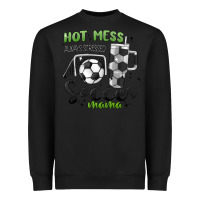 Black hot mess always stressed soccer mama stanley cup Heavyweight Sweatshirt - MaliasSmallBusiness