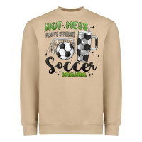 Mushroom hot mess always stressed soccer mama stanley cup Heavyweight Sweatshirt - MaliasSmallBusiness