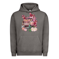 Pigment Tornado Breast Cancer truck with pumpkins Urban Hoodie - FaDigitalArtStudio
