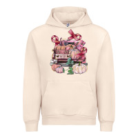 Sandshell Breast Cancer truck with pumpkins Urban Hoodie - FaDigitalArtStudio