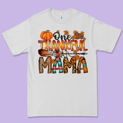 One Thankful Mama Premium Tee Designed By Racoondesign