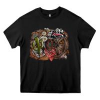 Black western Heavy Core Tee - SublimationCraftShop