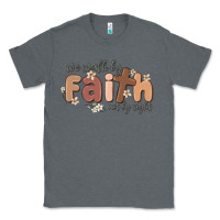 Charcoal Heather we walk by faith not by sight Classic Tee - MaliasSmallBusiness
