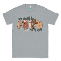 Heather Grey we walk by faith not by sight Classic Tee - MaliasSmallBusiness
