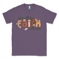 Lavender we walk by faith not by sight Classic Tee - MaliasSmallBusiness