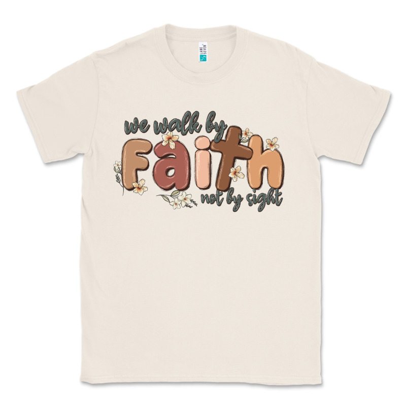 We Walk By Faith Not By Sight Classic Tee by MaliasSmallBusiness | Teevron