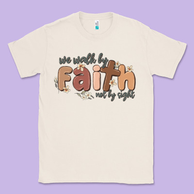 We Walk By Faith Not By Sight Classic Tee Designed By Maliassmallbusiness