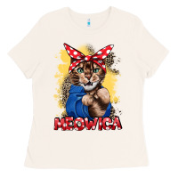 Bone Meowica 4th of july Ladies Tee - CowGirlArtShop
