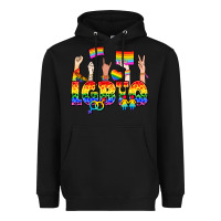 Black LGBTQ+ Heavyweight Hoodie - NancyCooperArtShop