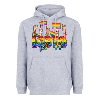Heather Grey LGBTQ+ Heavyweight Hoodie - NancyCooperArtShop