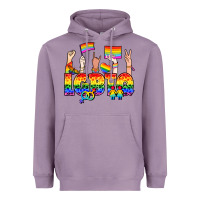 Lavender LGBTQ+ Heavyweight Hoodie - NancyCooperArtShop
