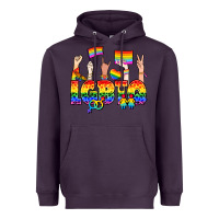 Plum LGBTQ+ Heavyweight Hoodie - NancyCooperArtShop