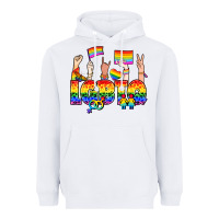 White LGBTQ+ Heavyweight Hoodie - NancyCooperArtShop