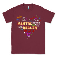 Burgundy mental health matters Classic Tee - JahusDesignShop
