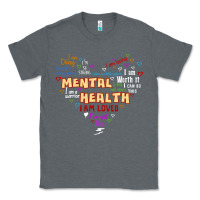 Charcoal Heather mental health matters Classic Tee - JahusDesignShop