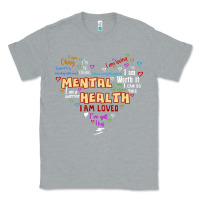 Heather Grey mental health matters Classic Tee - JahusDesignShop