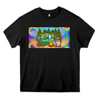 Black hippie soul license plate Heavy Core Tee - BarkalooDesign