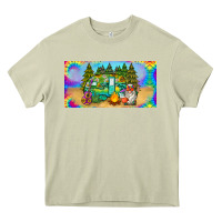 Mossy hippie soul license plate Heavy Core Tee - BarkalooDesign