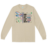 Mushroom dragonfly smile tink give laugh love dream Long Sleeve Tee - MaliasSmallBusiness