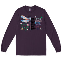 Plum dragonfly smile tink give laugh love dream Long Sleeve Tee - MaliasSmallBusiness