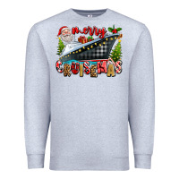 Heather Grey Merry Cruisemas Premium Sweatshirt - texasbilliewilder