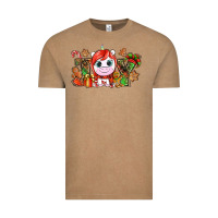 Vintage Coffee Joy unicorn Christmas Vintage Tee - NancyCooperArtShop