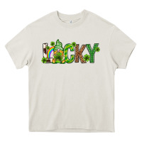 Cream Love horseshoe St. Patrick's Day Heavy Core Tee - Neo Western