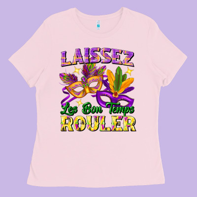 Laissez Les Bon Temps Rouler Ladies Tee Designed By Fadigitalartstudio