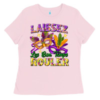 Bubblegum Pink laissez les bon temps rouler Ladies Tee - FaDigitalArtStudio