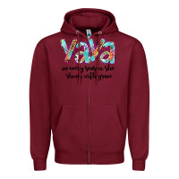 Burgundy yaya Zipper Hoodie - Artiststas