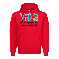 Red yaya Zipper Hoodie - Artiststas