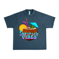 Midnight Navy summer vibes coconut drink Urban Heavy Tee - Jasminsmagicworld