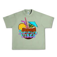 Oil Green summer vibes coconut drink Urban Heavy Tee - Jasminsmagicworld