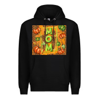 Black fall mom mother's day Premium Hoodie - TumblerDesignByShophia