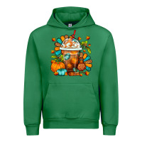 Emerald Thanksgiving Frappe Coffee Urban Hoodie - FaDigitalArtStudio